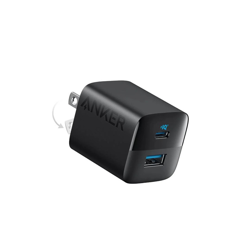 Anker 323 Charger 33W 2 Port Charger - Black - شاحن